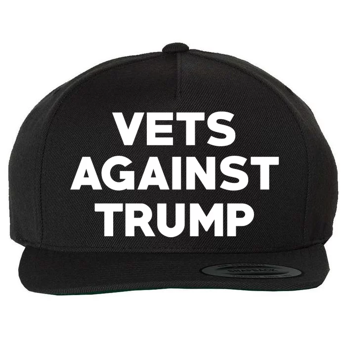 Vets Against Trump Wool Snapback Cap