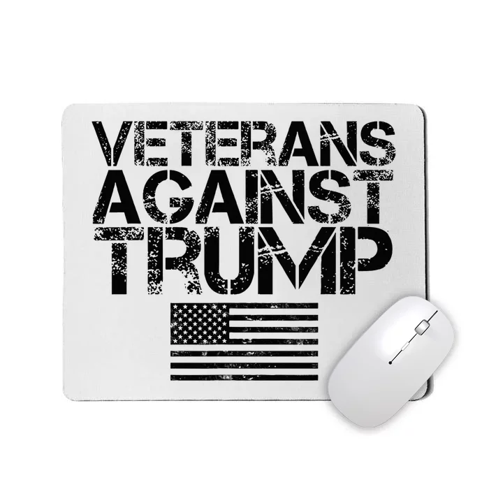 Veterans Against Trump Vintage Patriotic Flag Protest Mousepad