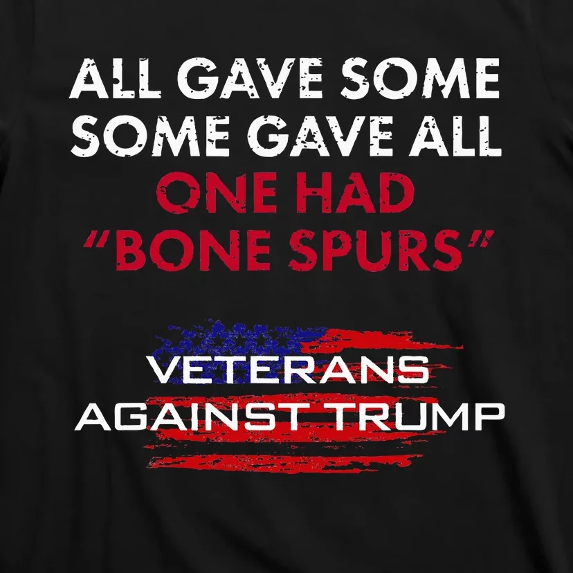 Veterans Anti Trump Draft Dodger Bone Spurs For Vets T-Shirt