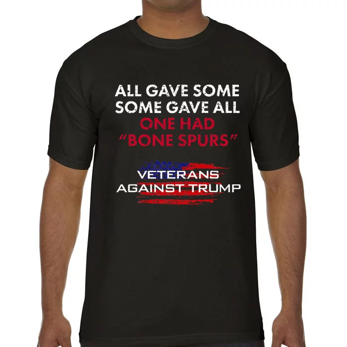 Veterans Anti Trump Draft Dodger Bone Spurs For Vets Comfort Colors T-Shirt