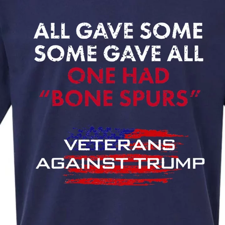 Veterans Anti Trump Draft Dodger Bone Spurs For Vets Sueded Cloud Jersey T-Shirt