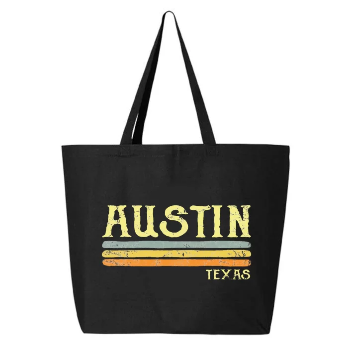 Vintage Austin Texas Tx Retro Love Gift Souvenir 25L Jumbo Tote