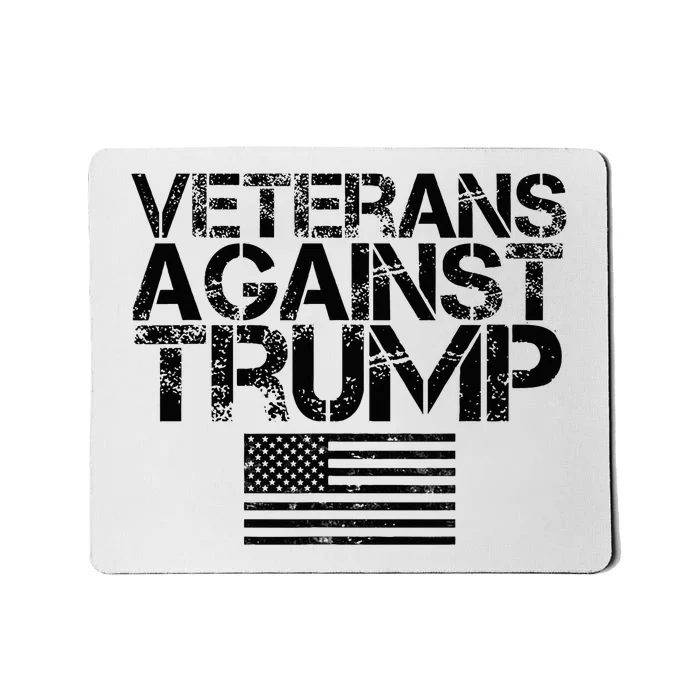 Veterans Against Trump Vintage Patriotic Flag Protest Mousepad