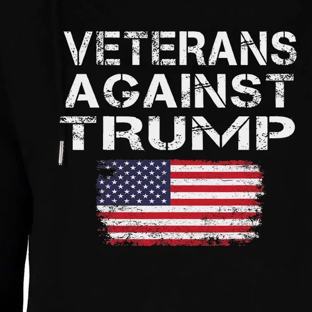 Veterans Against Trump Military Vets Oppose Trump Womens Funnel Neck Pullover Hood