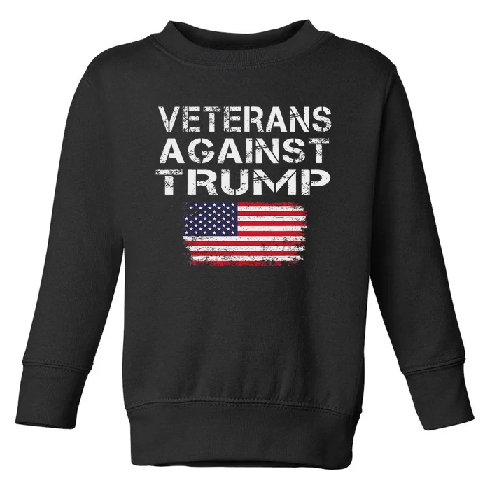 Veterans Against Trump Military Vets Oppose Trump Toddler Sweatshirt