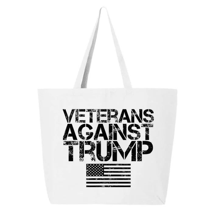 Veterans Against Trump Vintage Patriotic Flag Protest 25L Jumbo Tote