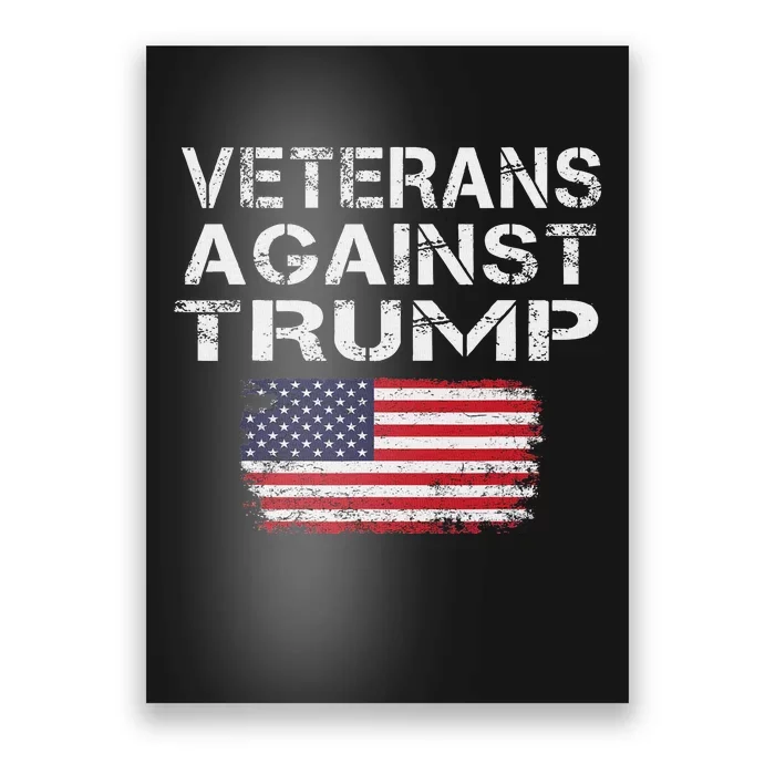 Veterans Against Trump Military Vets Oppose Trump Poster