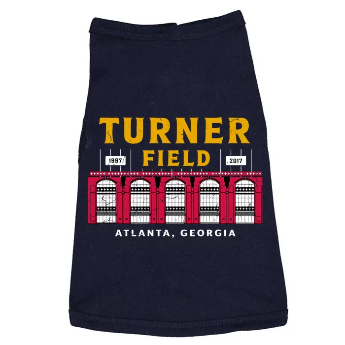 Vintage Atlanta Turner Field Baseball Stadium Classic Retro Doggie Tank