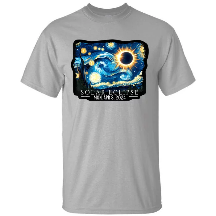 Vintage American Totality Starry Night Eclipse Solar 2024 Tall T-Shirt