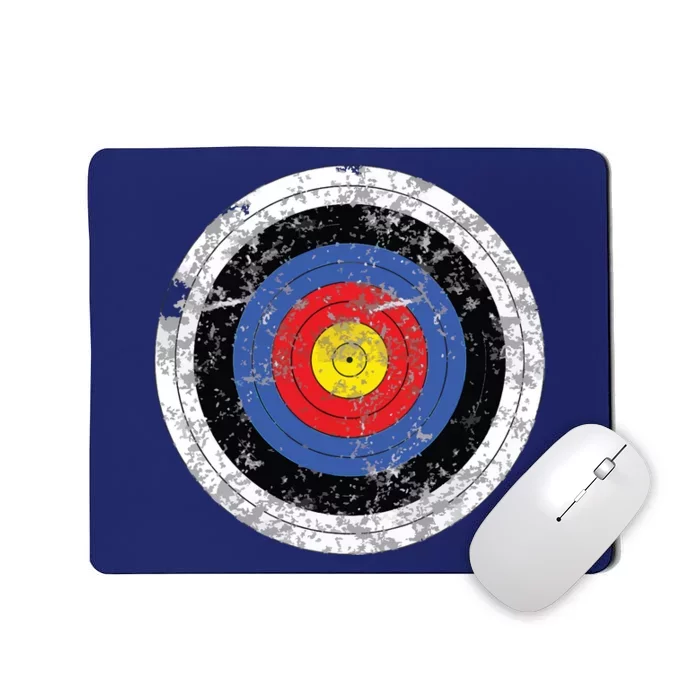 Vintage Archery Target Prank Bulls Eye Funny Prank Gift Mousepad