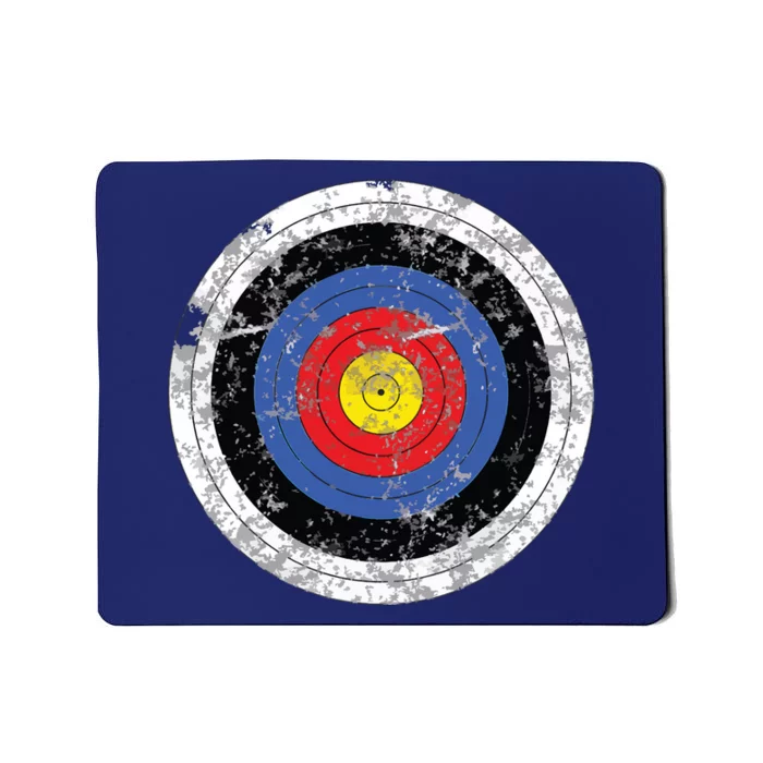 Vintage Archery Target Prank Bulls Eye Funny Prank Gift Mousepad