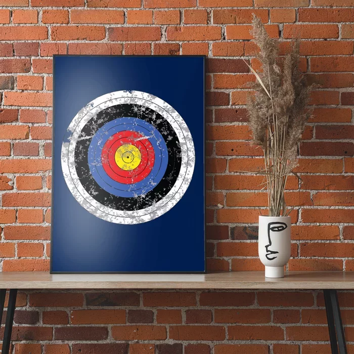 Vintage Archery Target Prank Bulls Eye Funny Prank Gift Poster