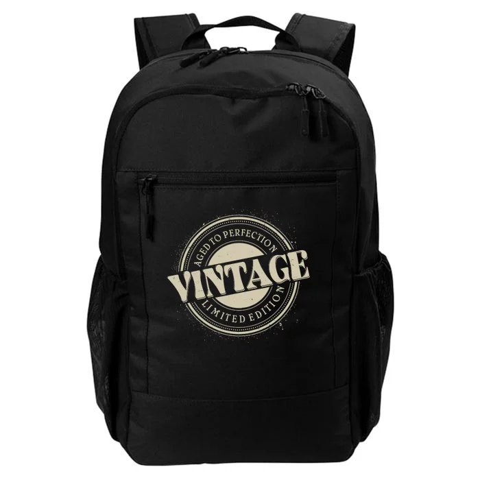 Vintage Age To Perfection Limited Edition Stamp Emblem Daily Commute Backpack