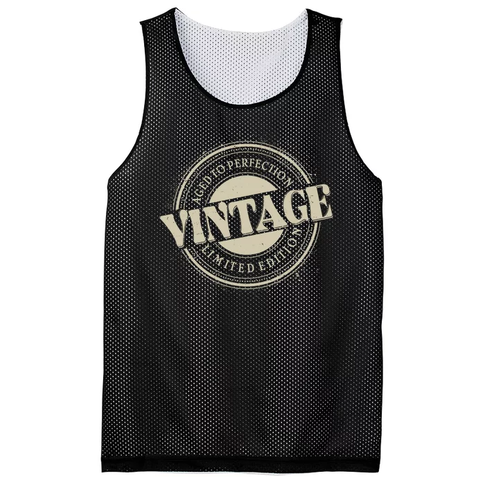 Vintage Age To Perfection Limited Edition Stamp Emblem Mesh Reversible Basketball Jersey Tank