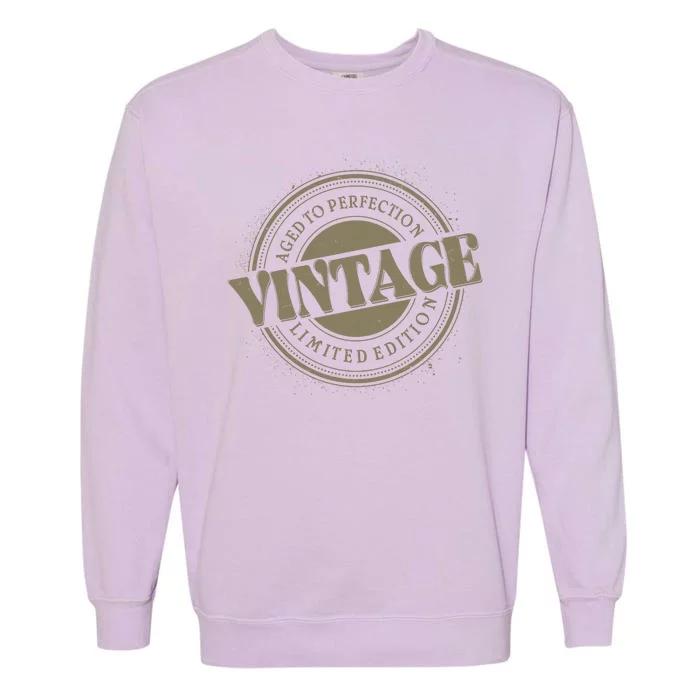 Vintage Age To Perfection Limited Edition Stamp Emblem Garment-Dyed Sweatshirt