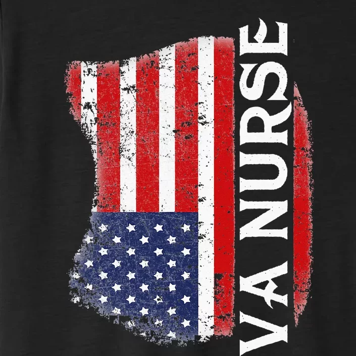 Veteran American USA Flag VA Nurse ChromaSoft Performance T-Shirt