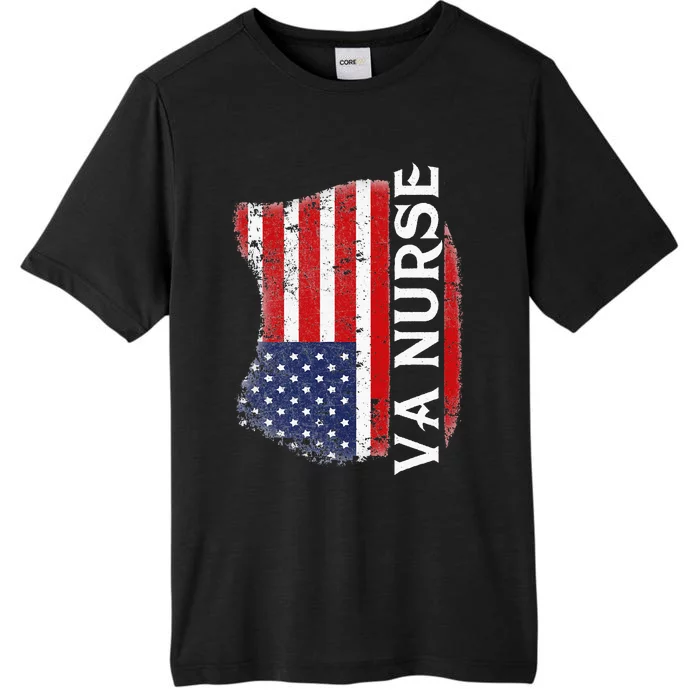 Veteran American USA Flag VA Nurse ChromaSoft Performance T-Shirt