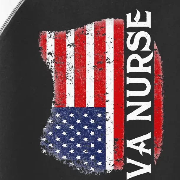 Veteran American USA Flag VA Nurse Toddler Fine Jersey T-Shirt