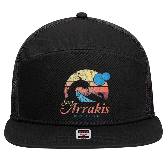 Visit Arrakis 7 Panel Mesh Trucker Snapback Hat