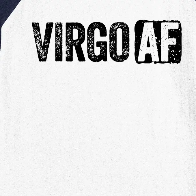 Virgo AF Virgo Zodiac Sign Gift Baseball Sleeve Shirt