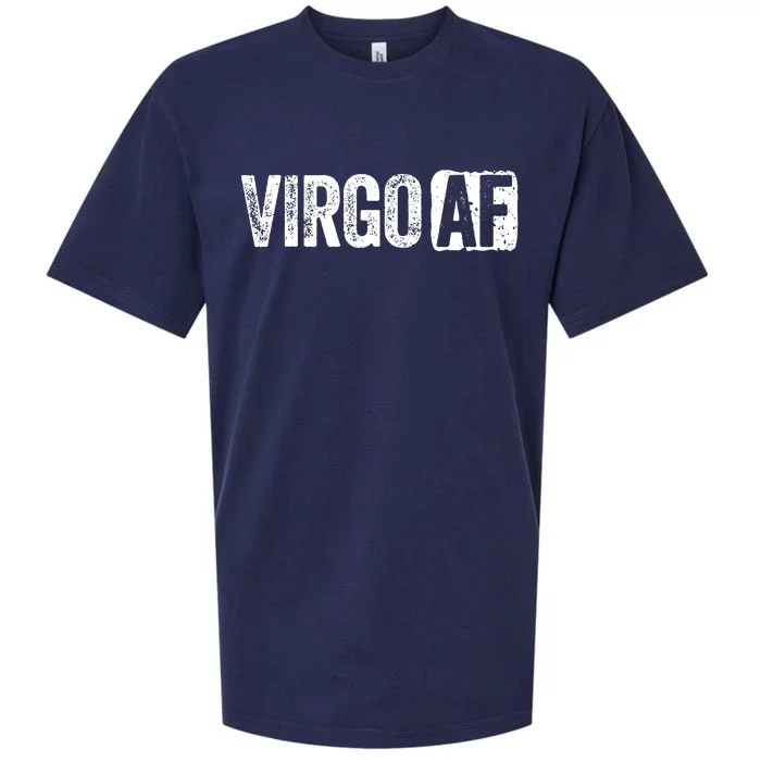 Virgo AF Virgo Zodiac Sign Gift Sueded Cloud Jersey T-Shirt