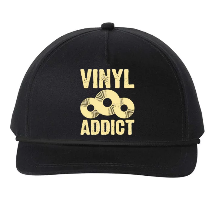 Vinyl Addict Snapback Five-Panel Rope Hat