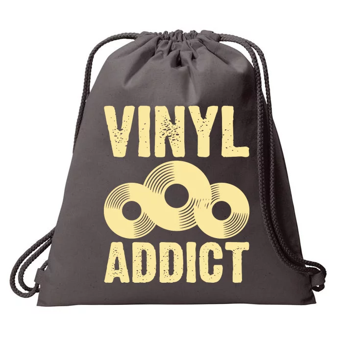 Vinyl Addict Drawstring Bag