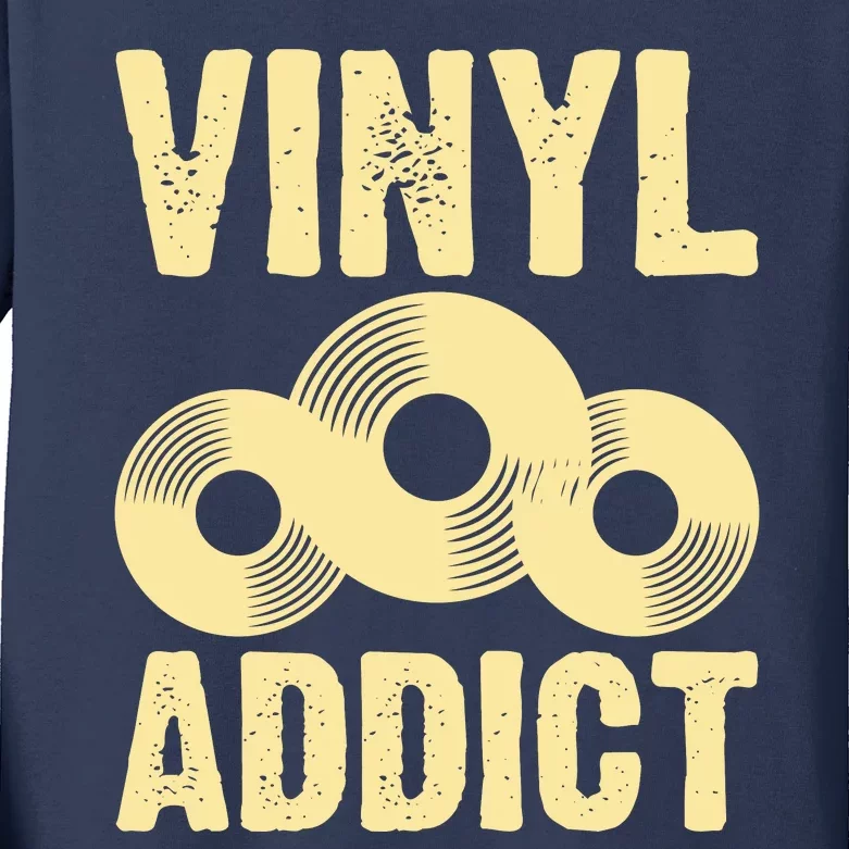 Vinyl Addict Kids Long Sleeve Shirt