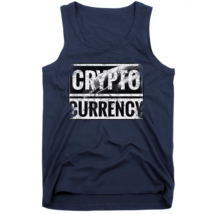 Vintage And Very Distressed Cryptocurrency Tank Top