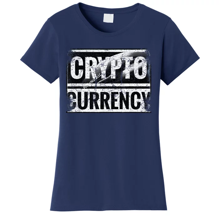 Vintage And Very Distressed Cryptocurrency Women's T-Shirt