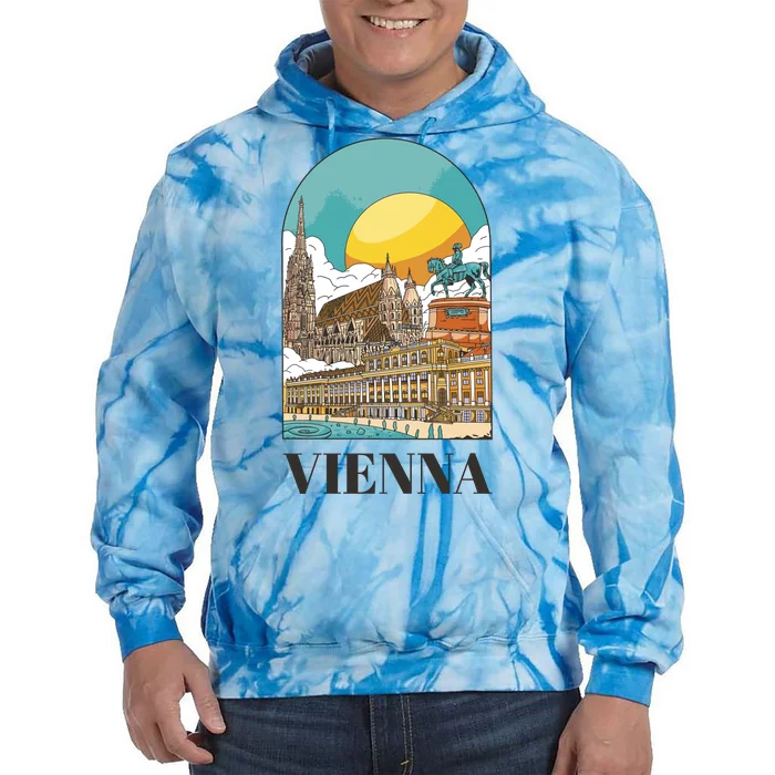 Vienna Austria Tie Dye Hoodie