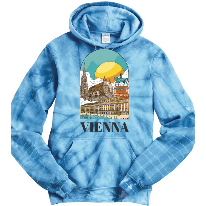 Vienna Austria Tie Dye Hoodie