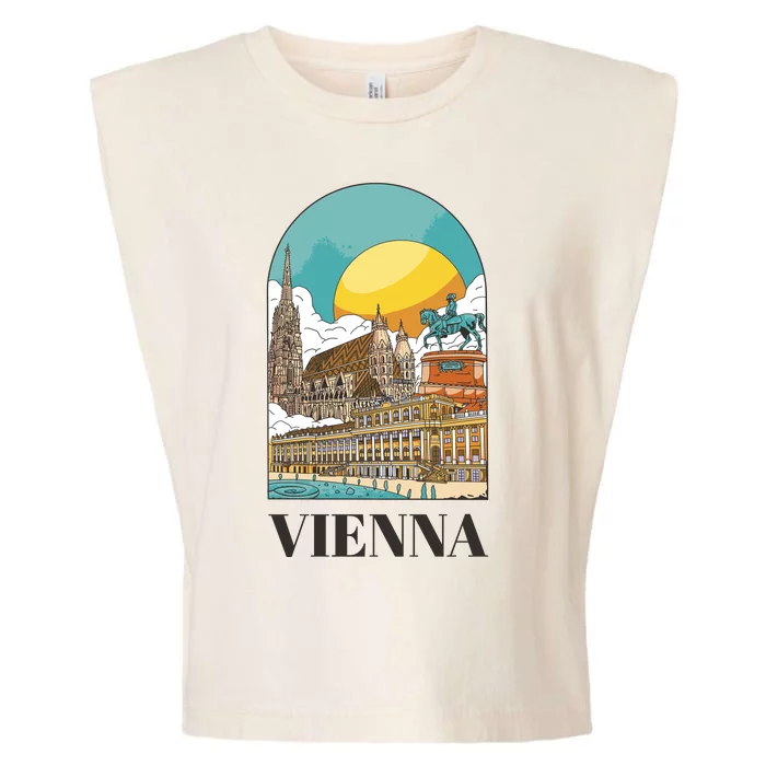 Vienna Austria Garment-Dyed Women's Muscle Tee