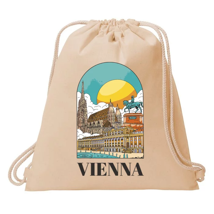 Vienna Austria Drawstring Bag