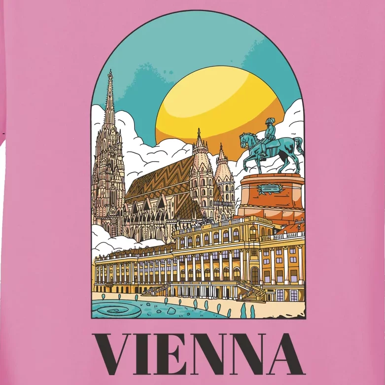 Vienna Austria Kids Long Sleeve Shirt