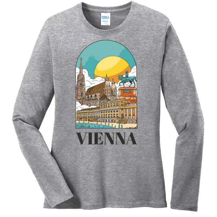 Vienna Austria Ladies Long Sleeve Shirt