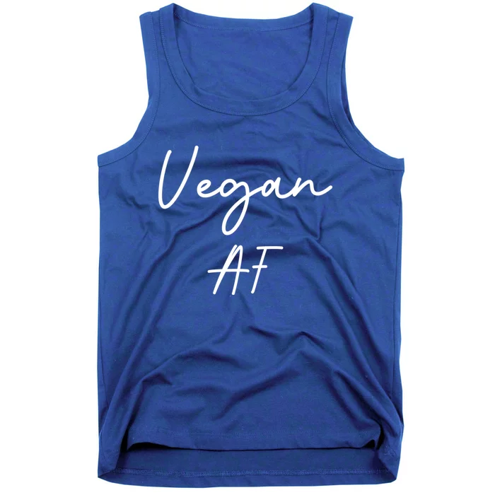 Vegan Af Vegetarian Veganism Funny Gift Tank Top