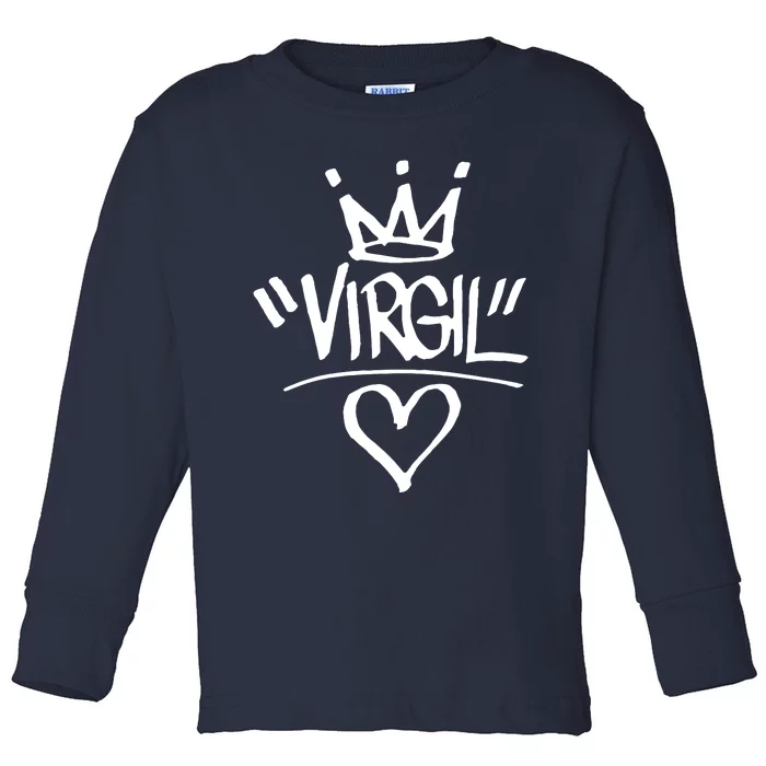 Virgil Abloh Toddler Long Sleeve Shirt