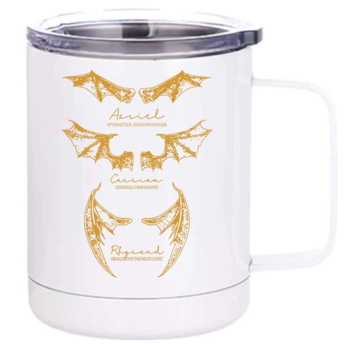 Vintage Acotar Velaris Bookish Front & Back 12oz Stainless Steel Tumbler Cup