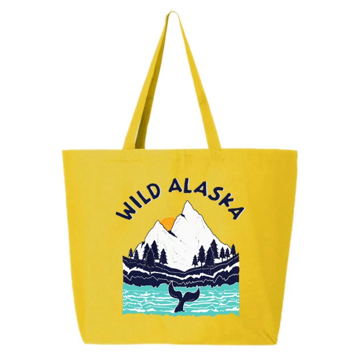 Vintage Alaska Wild Landscape Humpback Whale 25L Jumbo Tote