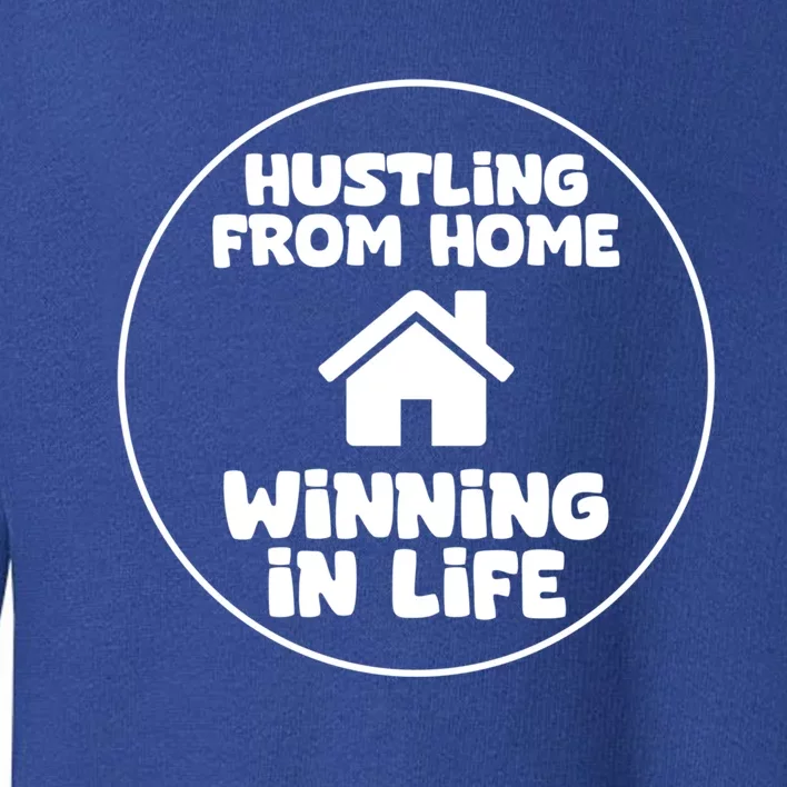 Virtual Assistant Wfh Hustling From Home Winning In Life Gift Toddler Sweatshirt