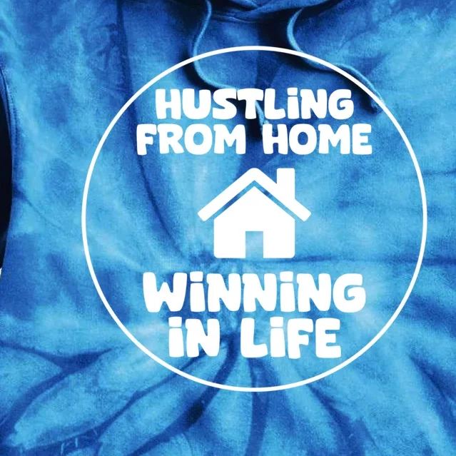 Virtual Assistant Wfh Hustling From Home Winning In Life Gift Tie Dye Hoodie