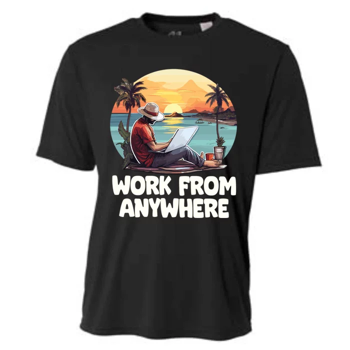 Virtual Assistant Wfh Work From Anywhere Cool Gift Cooling Performance Crew T-Shirt