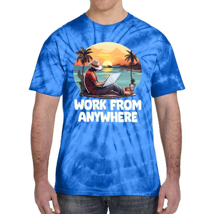 Virtual Assistant Wfh Work From Anywhere Cool Gift Tie-Dye T-Shirt