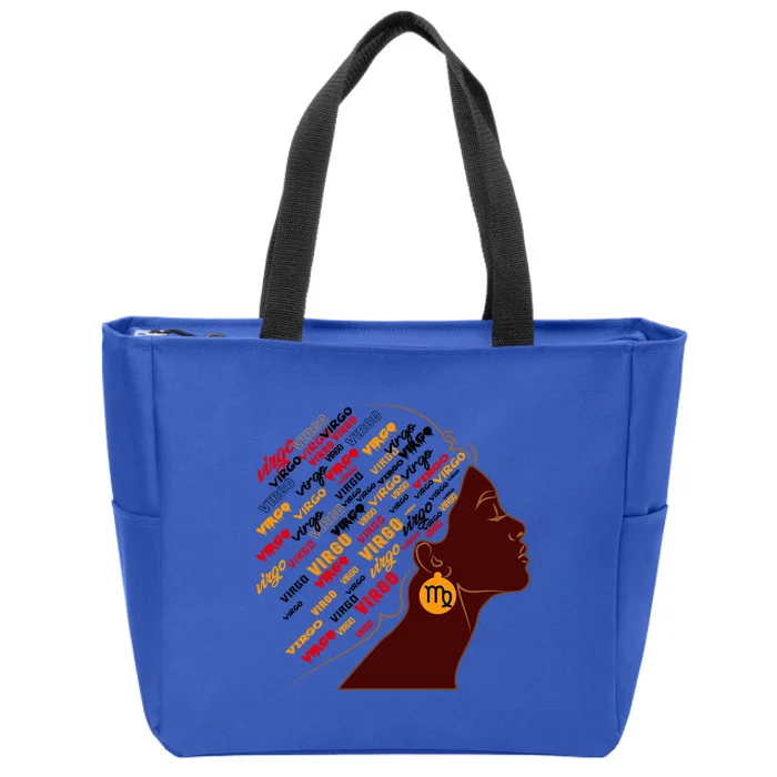 Virgo Africa Zodiac Signs Birthday Cool Gift Zip Tote Bag