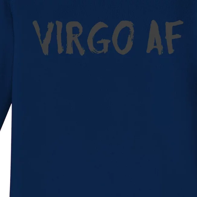 Virgo AF Zodiac Birthday Horoscope Shirts Funny Gift Baby Long Sleeve Bodysuit