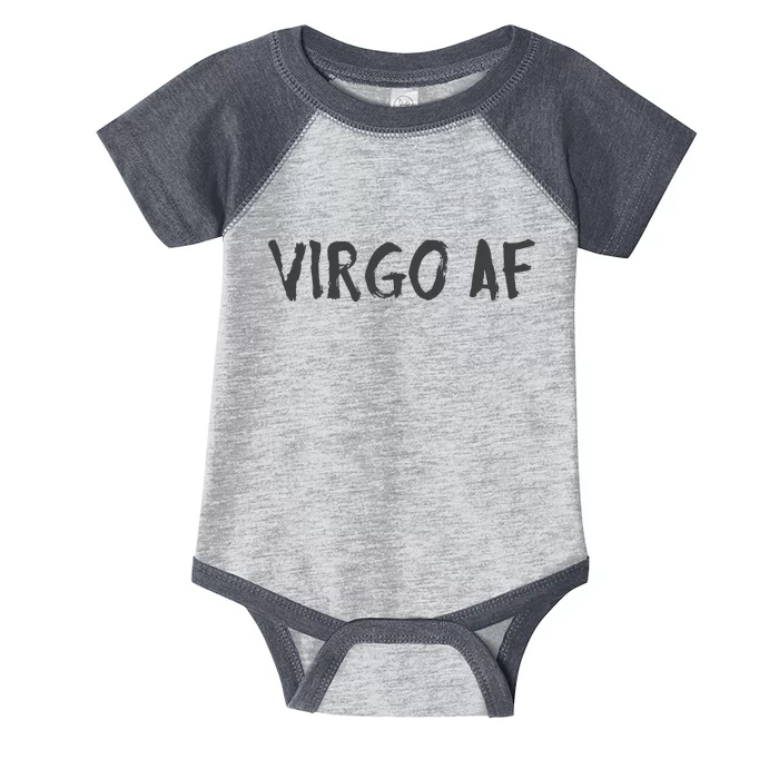 Virgo AF Zodiac Birthday Horoscope Shirts Funny Gift Infant Baby Jersey Bodysuit