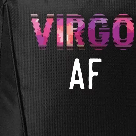 Virgo AF Zodiac Birthday Horoscope Funny Gift City Backpack