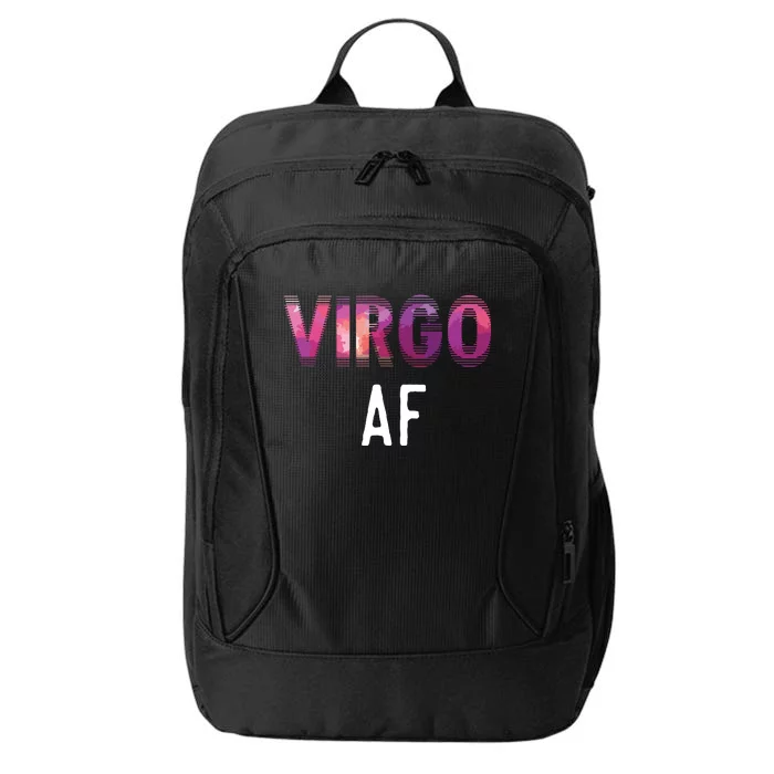 Virgo AF Zodiac Birthday Horoscope Funny Gift City Backpack