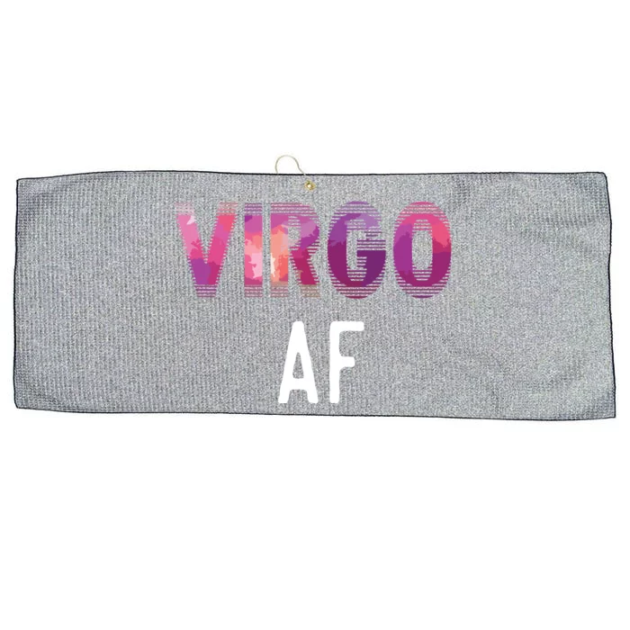 Virgo AF Zodiac Birthday Horoscope Funny Gift Large Microfiber Waffle Golf Towel